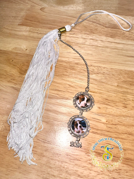 2025 Graduation Photo Cap Tassel Charm