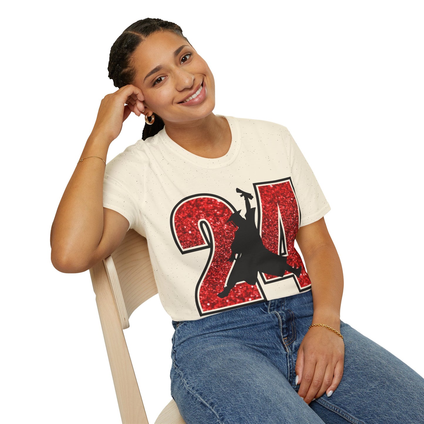 2024 Air Jordan | Red Glitter | Senior Shirt