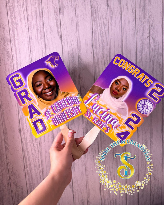 Graduation Hand Fans (4 Pack)