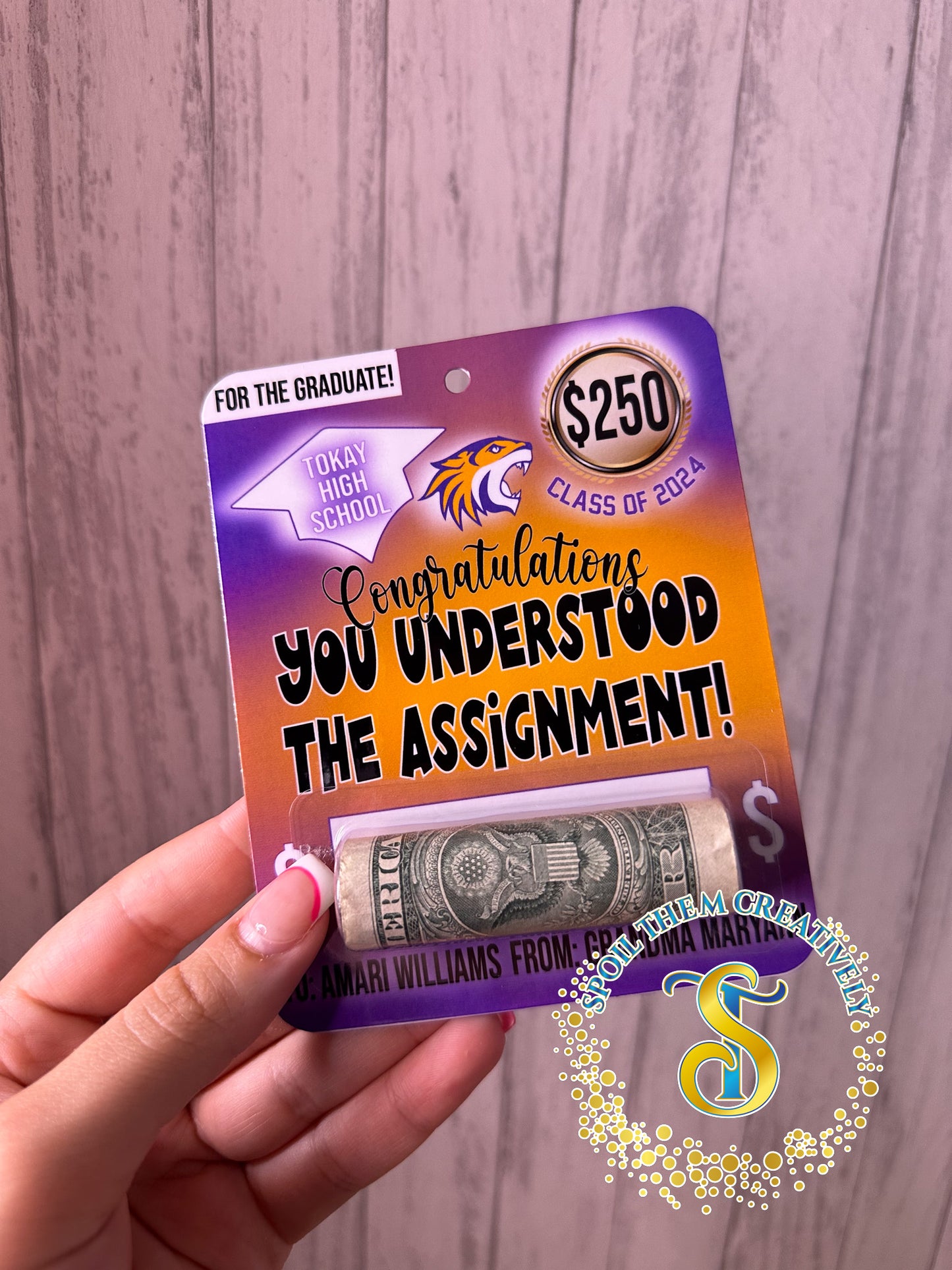 Graduation Money Card Holder