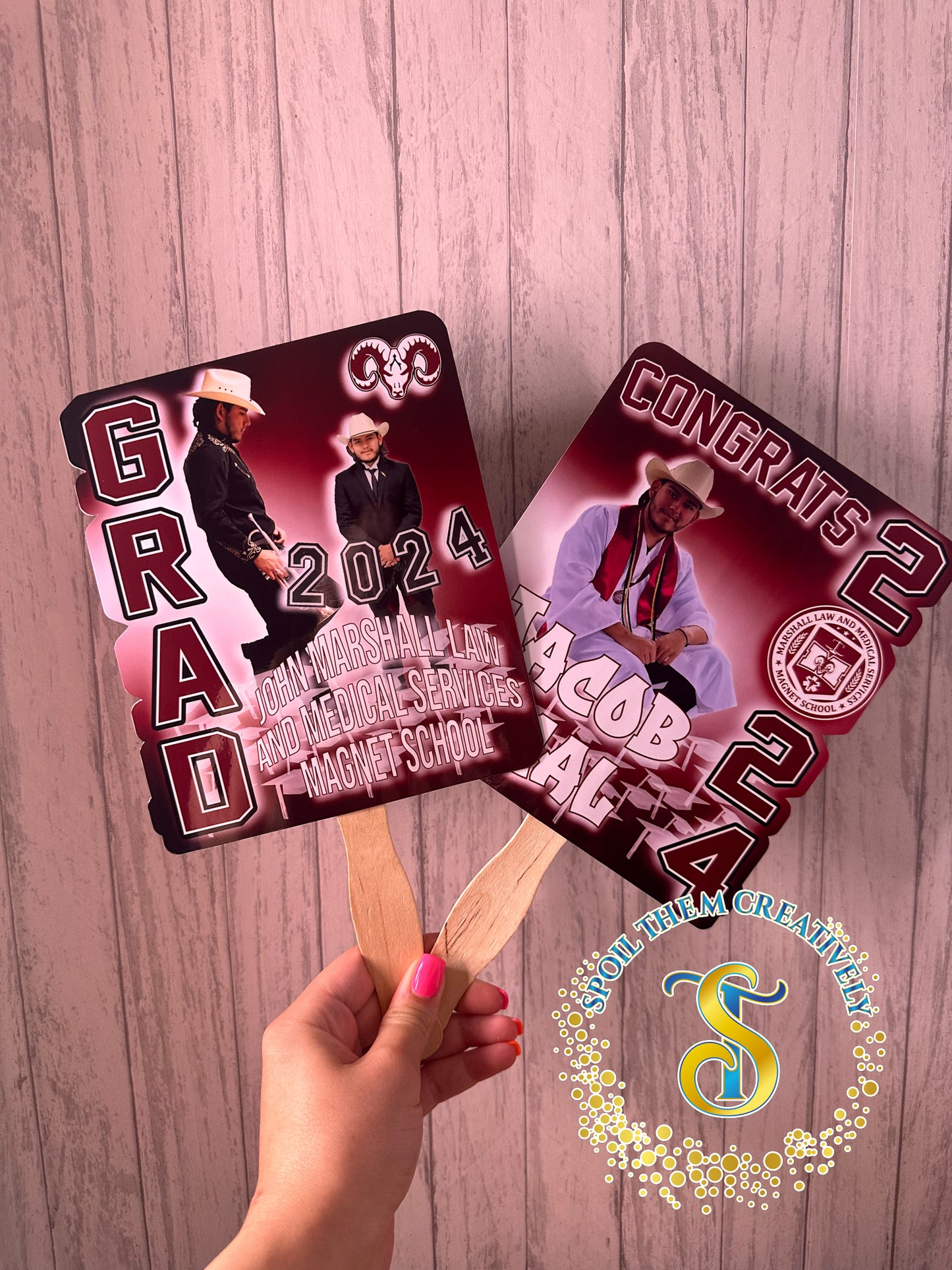 Graduation Hand Fans (4 Pack)