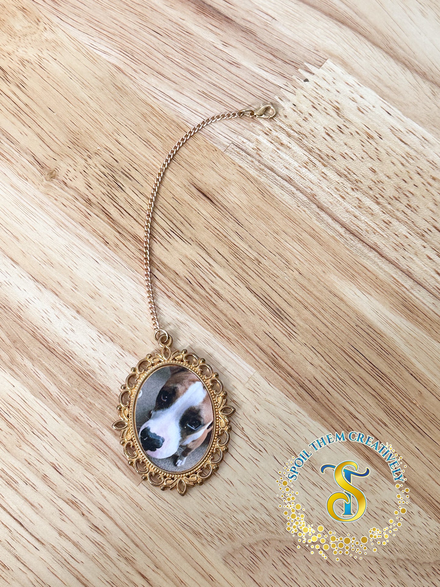 Graduation Photo Cap Tassel Charm (Gold)