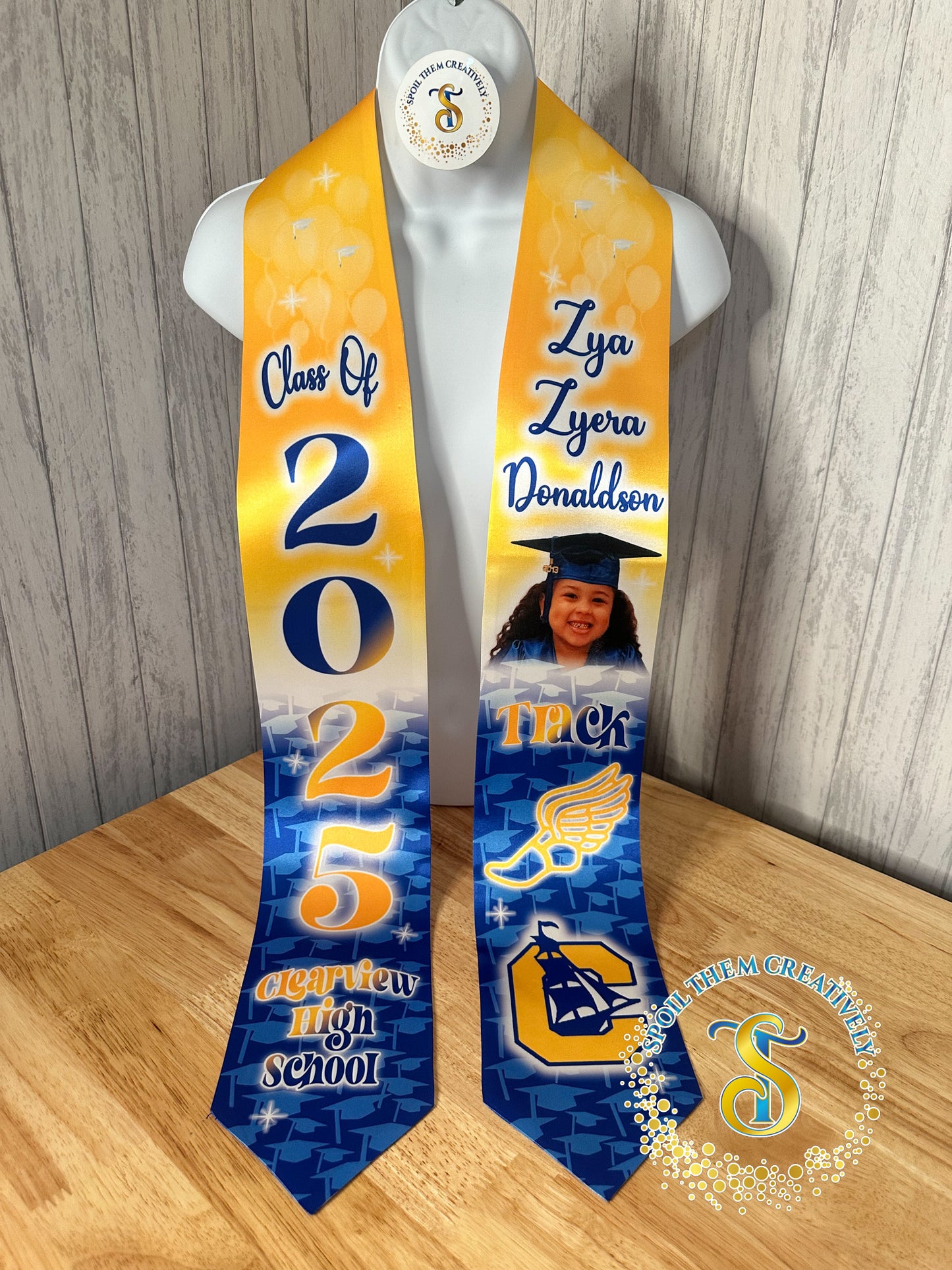 Graduation Stole with 1 Picture