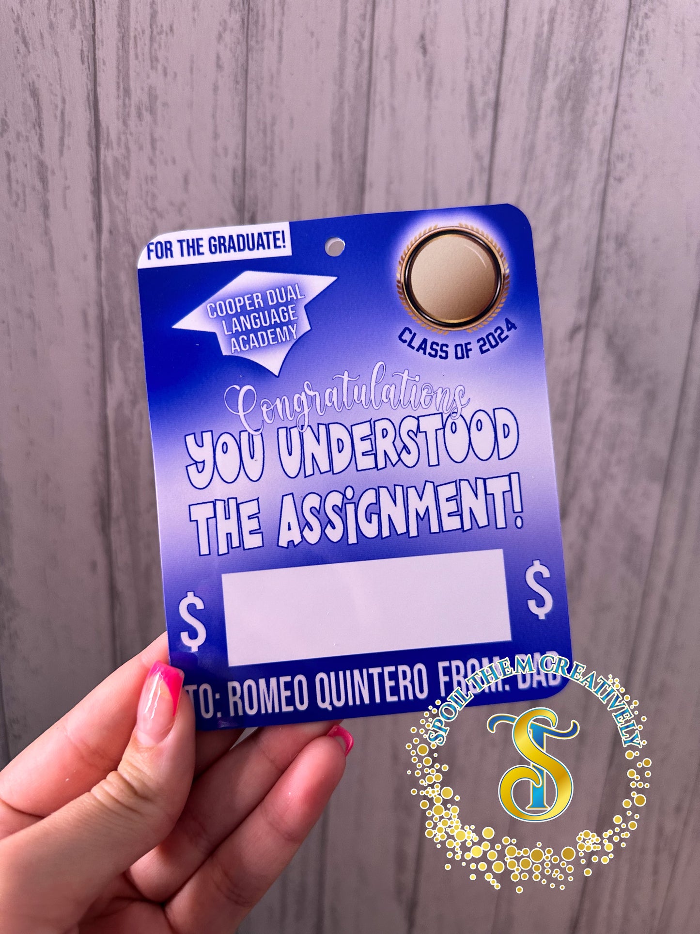 Graduation Money Card Holder