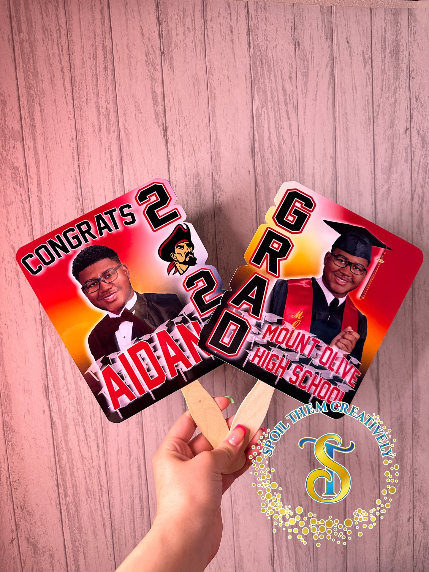 Graduation Hand Fans (4 Pack)