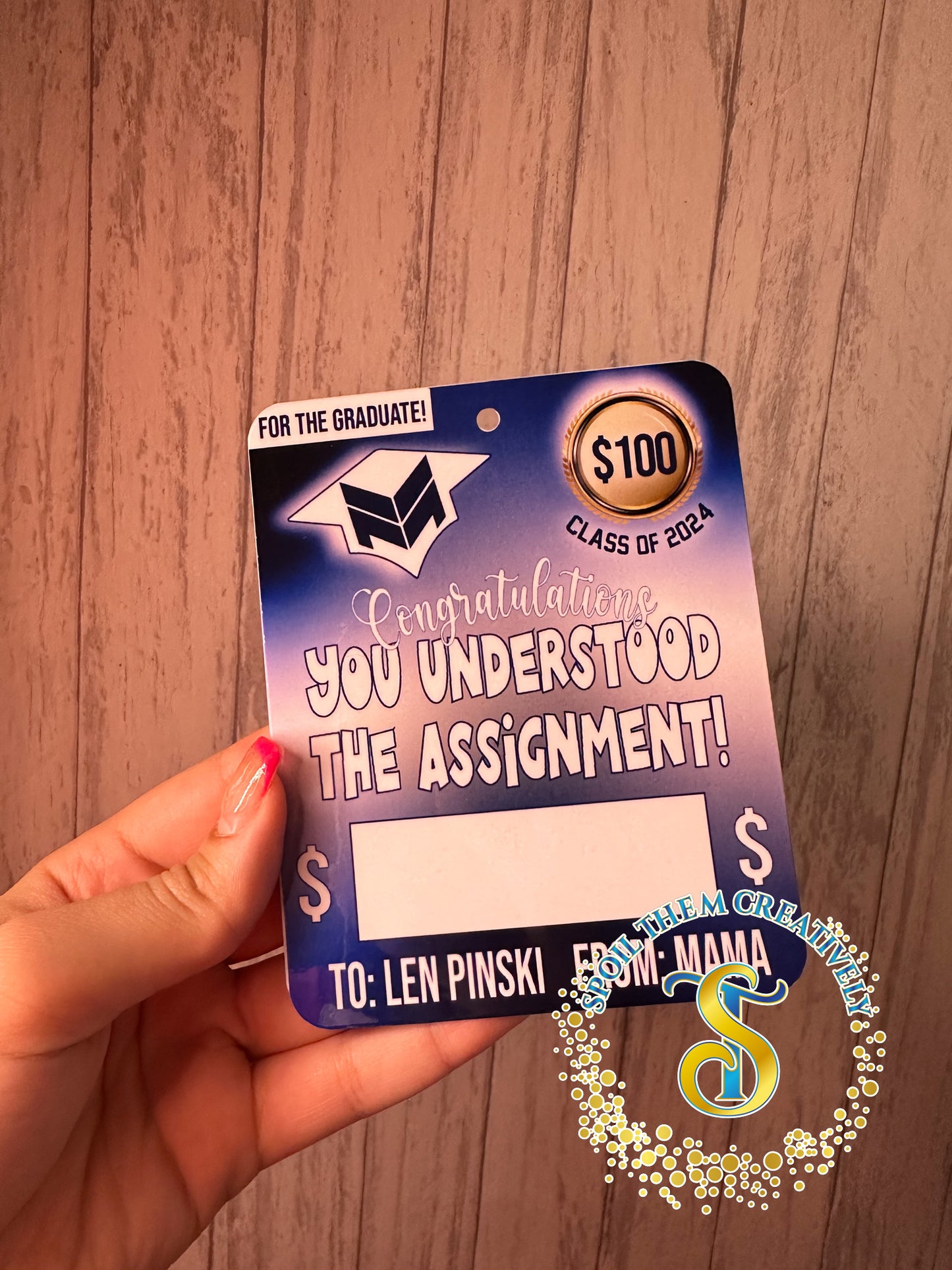 Graduation Money Card Holder
