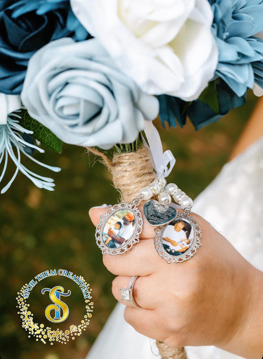 Wedding Memorial Photo Bouquet Charm