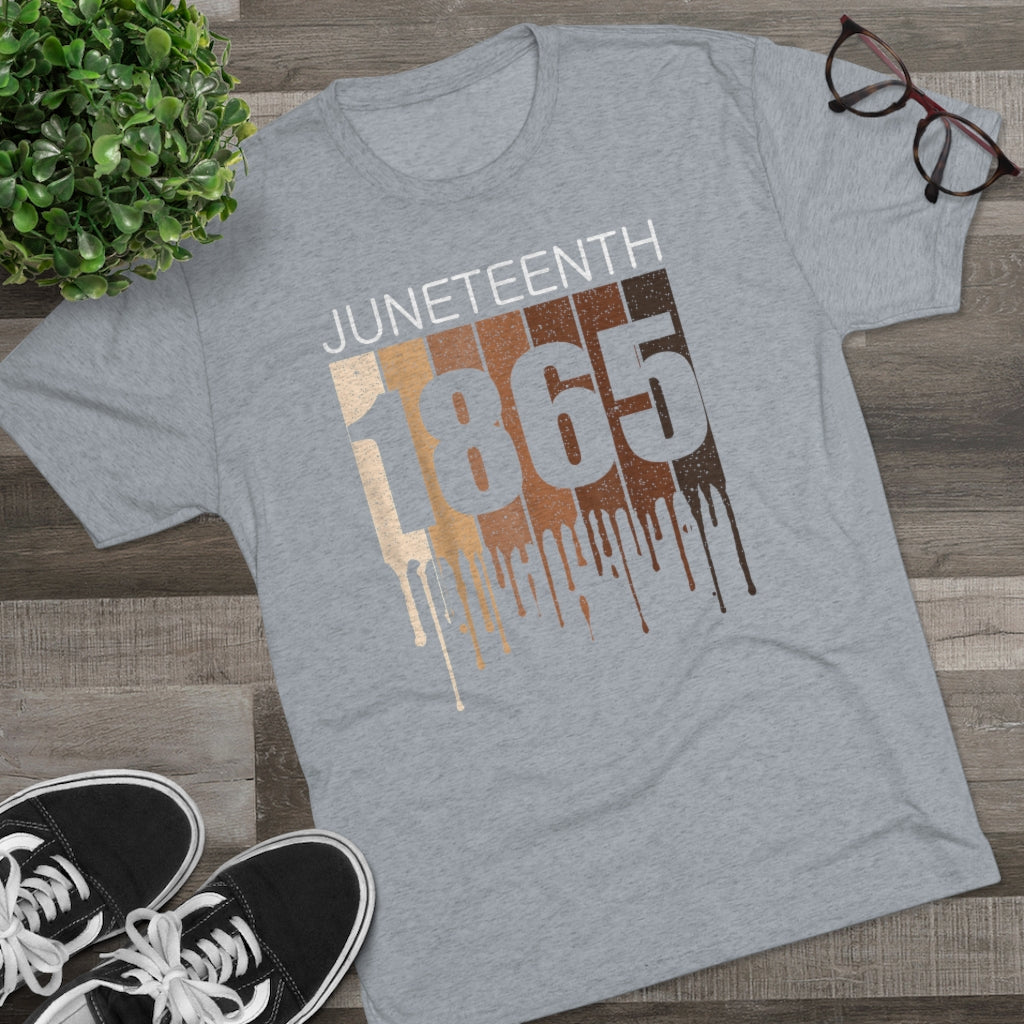 Juneteenth 1865 Unisex Tri-Blend Crew Tee