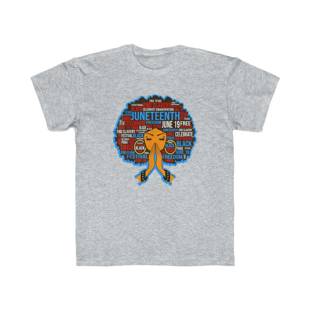 Juneteenth Afro Kids Regular Fit Tee