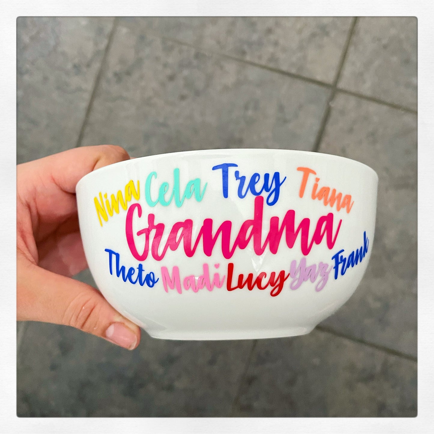 Custom Cereal Bowl