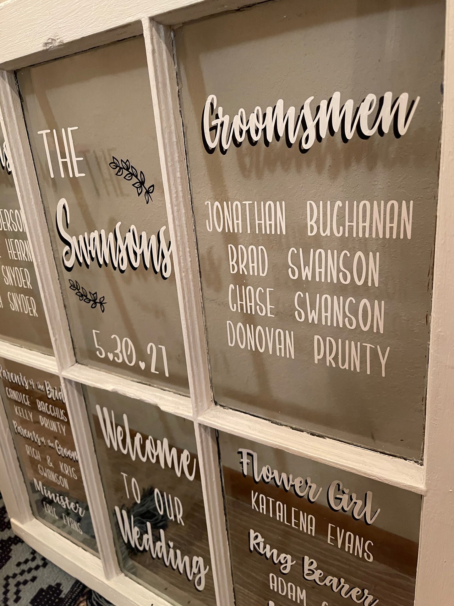 Wedding Window Lettering ONLY | Vinyl Decal for Wedding Displays | DIY Wedding Display