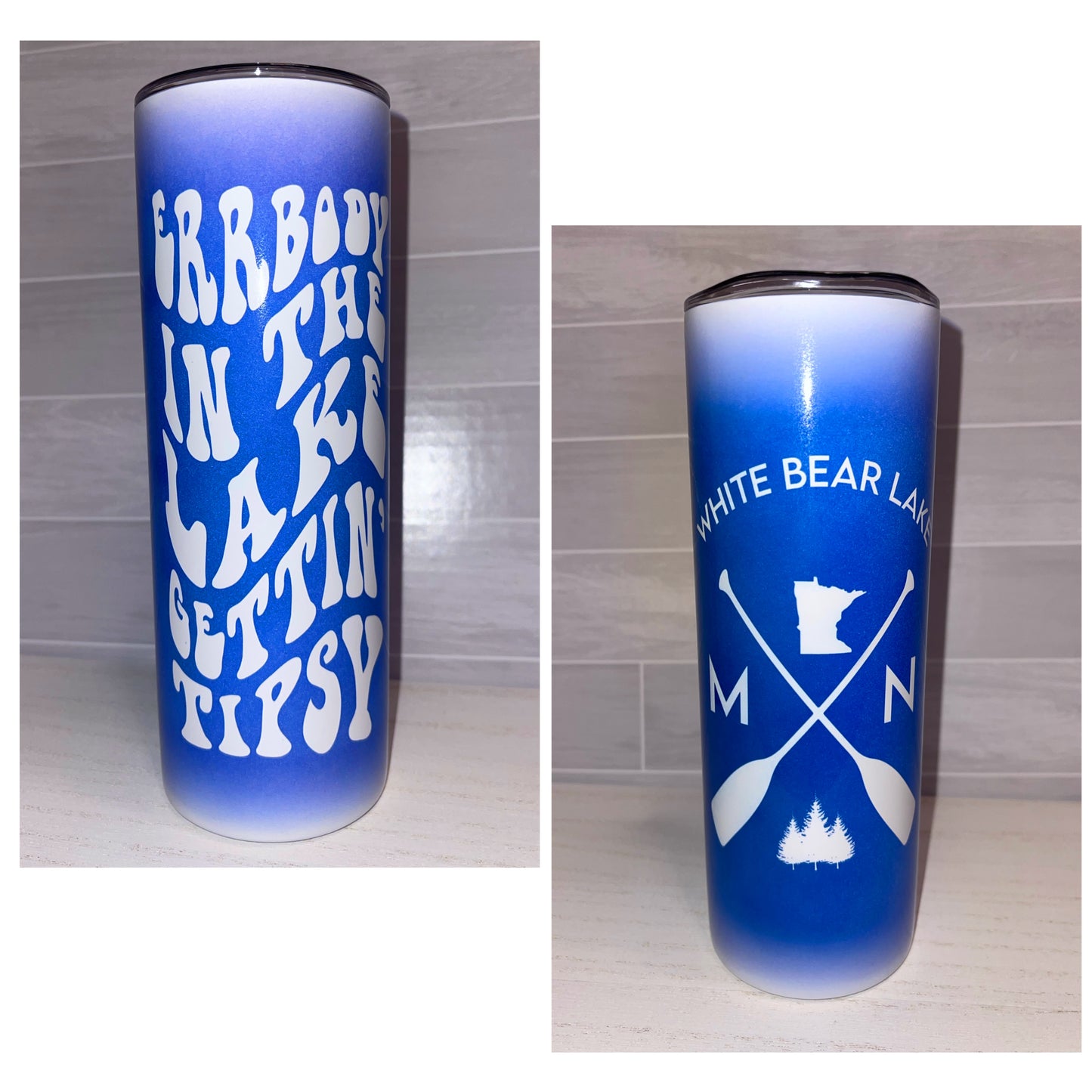 Personalized Stainless Steel Graduation Tumbler w/ Pictures (20oz Skinny)