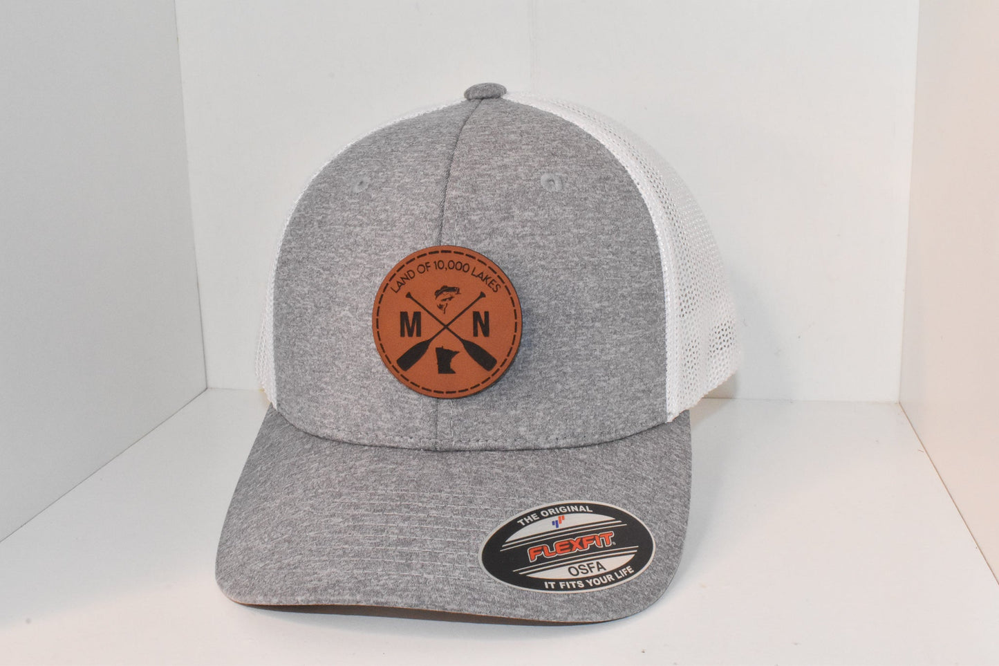 Land of 10,000 Lakes MN Leather Patch Hat