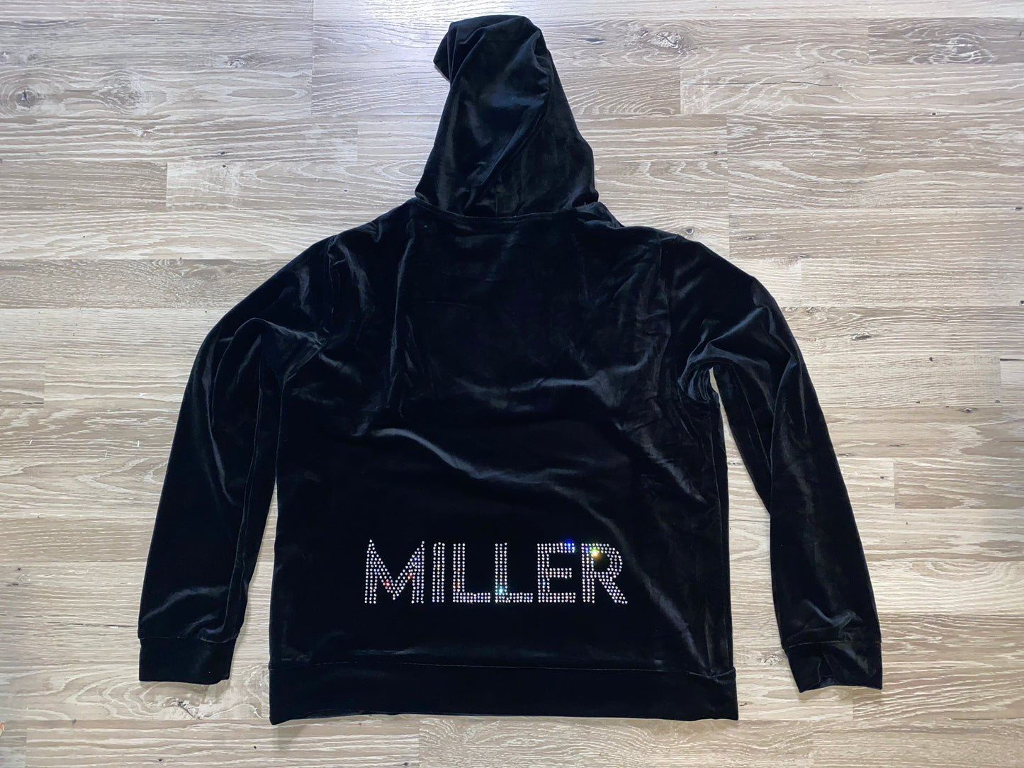 Rhinestone Velour Track Suit (Custom)