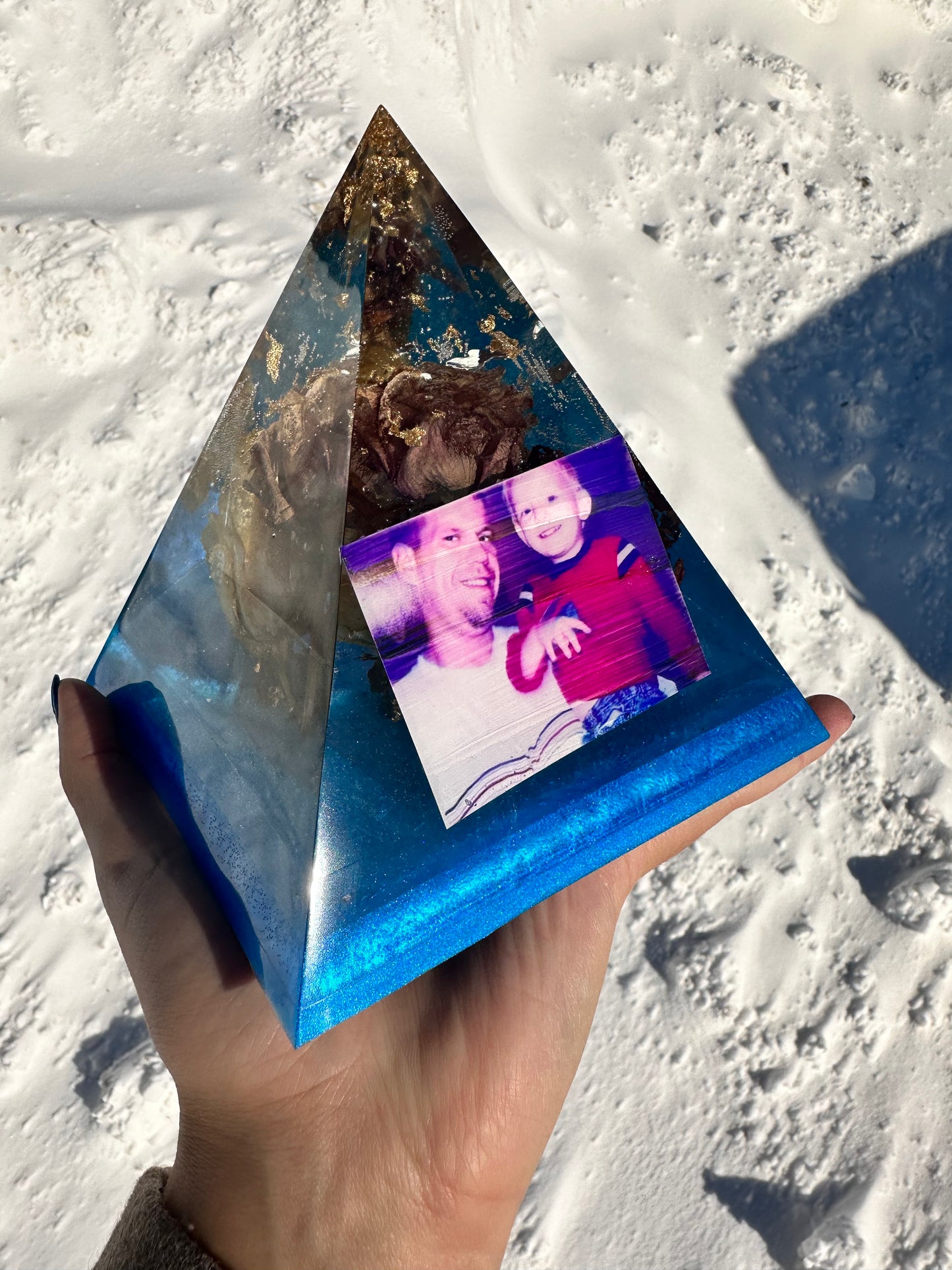 Resin Pyramid | Custom | Memorial and Wedding Pyramid