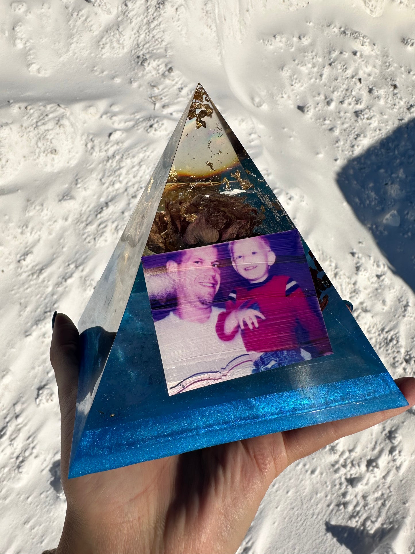 Resin Pyramid | Custom | Memorial and Wedding Pyramid