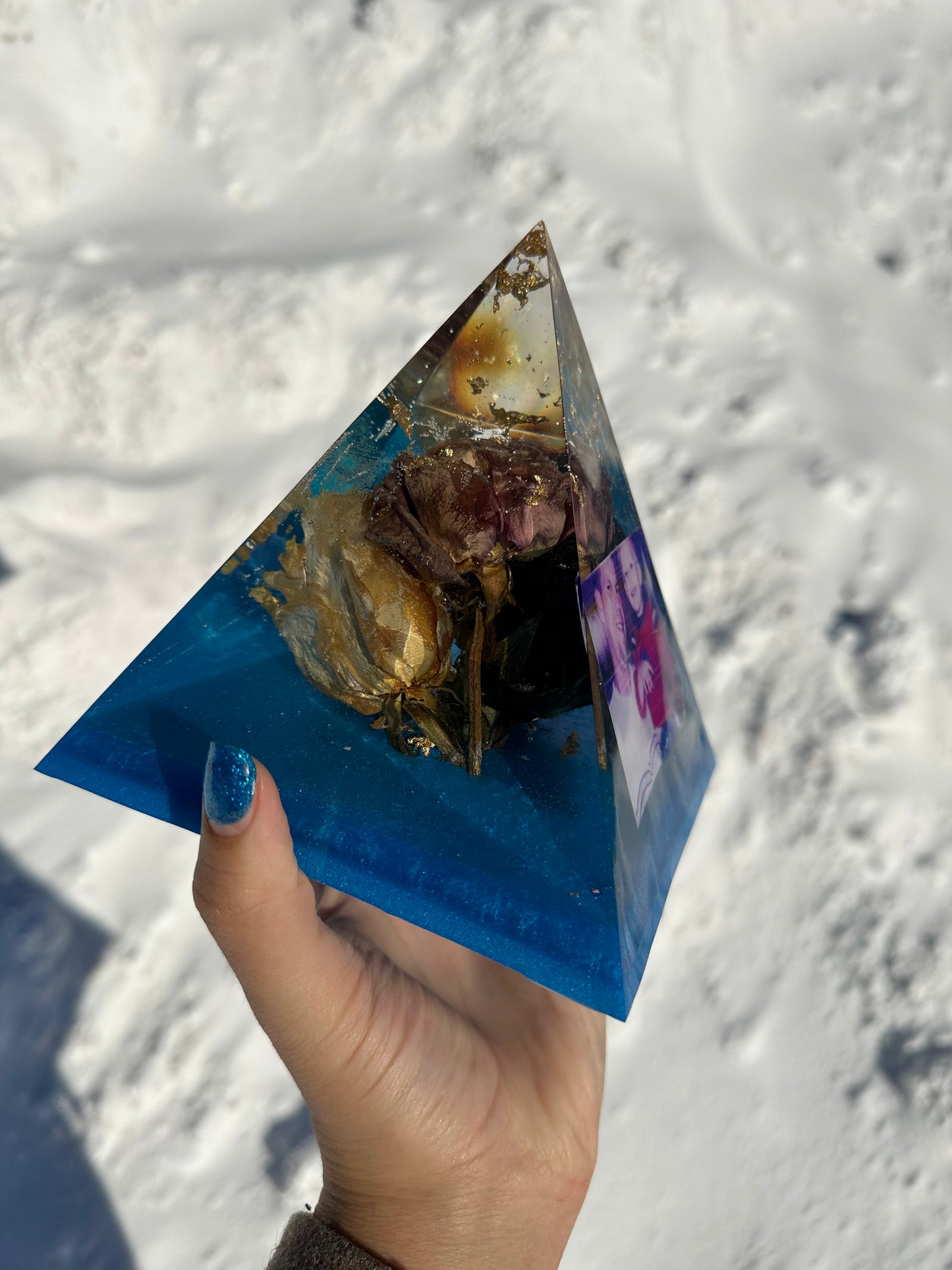 Resin Pyramid | Custom | Memorial and Wedding Pyramid
