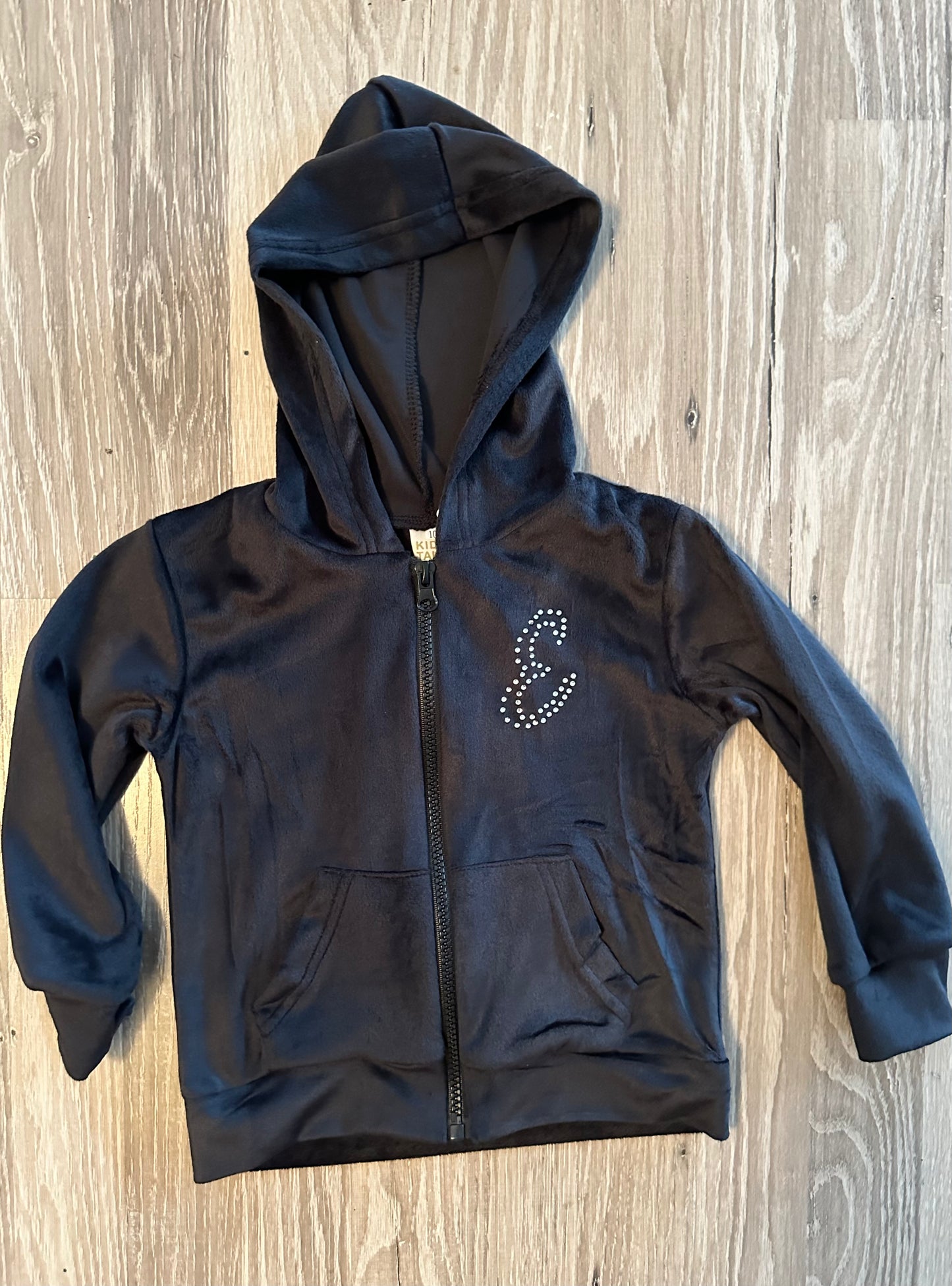Rhinestone Velour Track Suit (Custom)