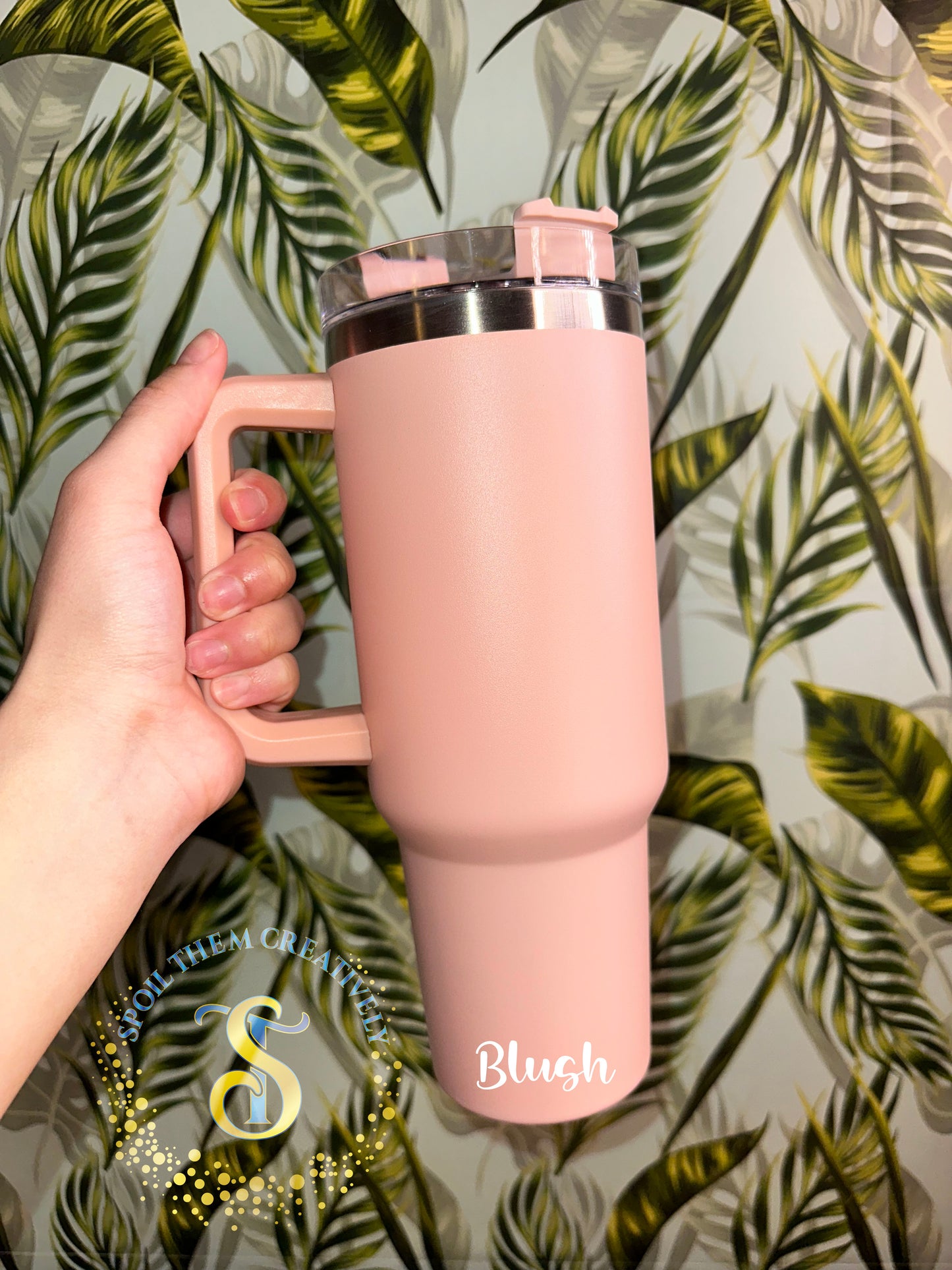 Customize a 40oz Tumbler w/ Handle