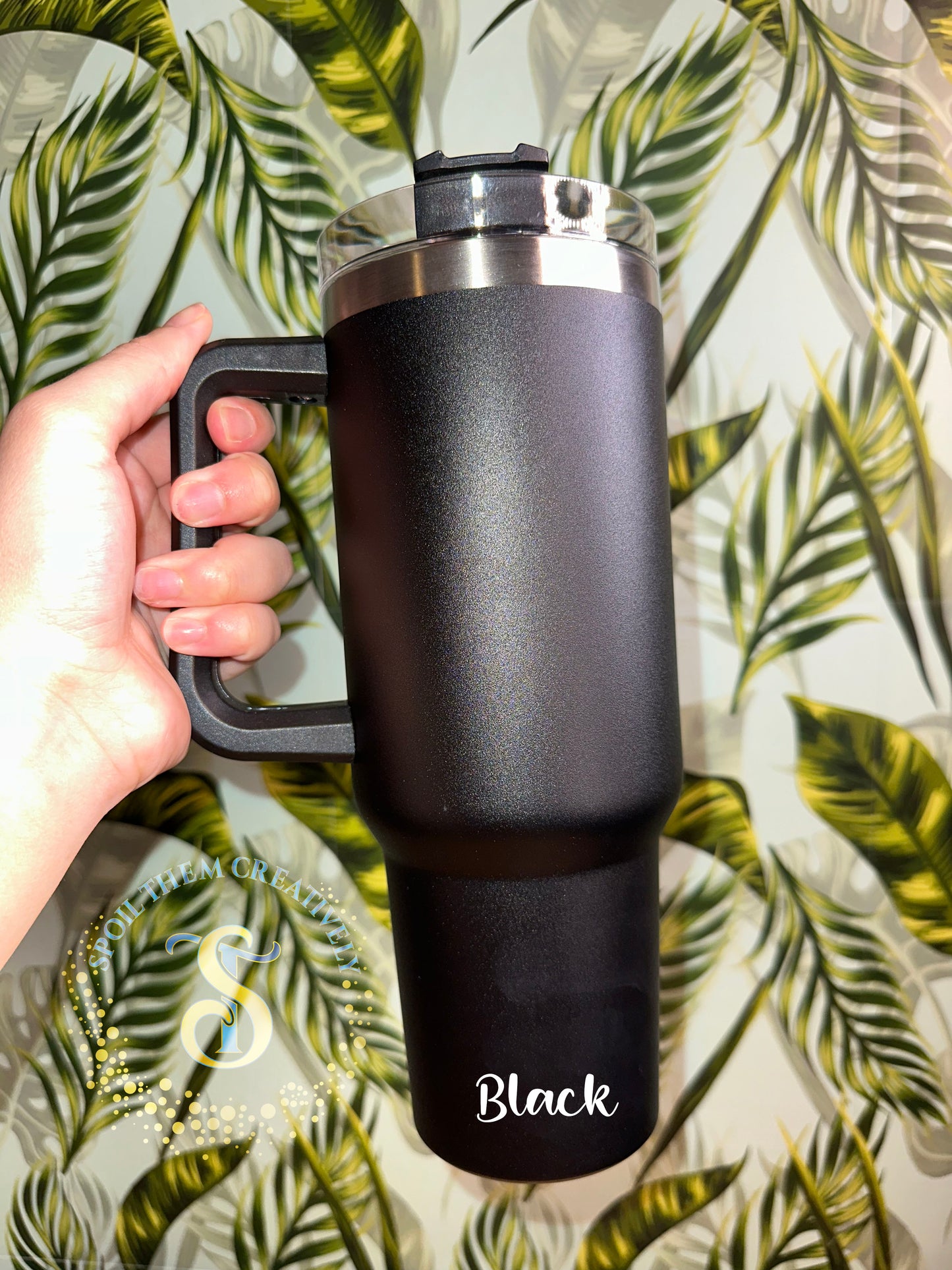 Customize a 40oz Tumbler w/ Handle