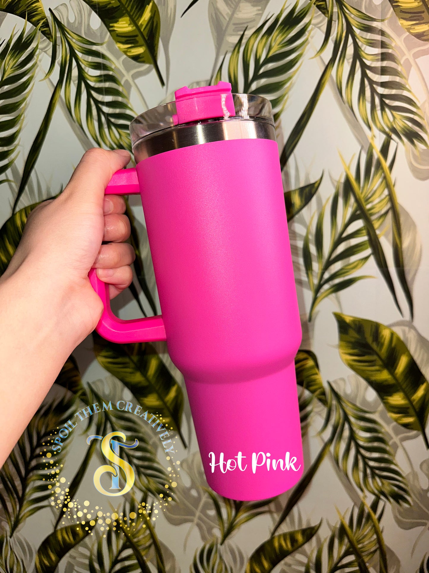 Customize a 40oz Tumbler w/ Handle