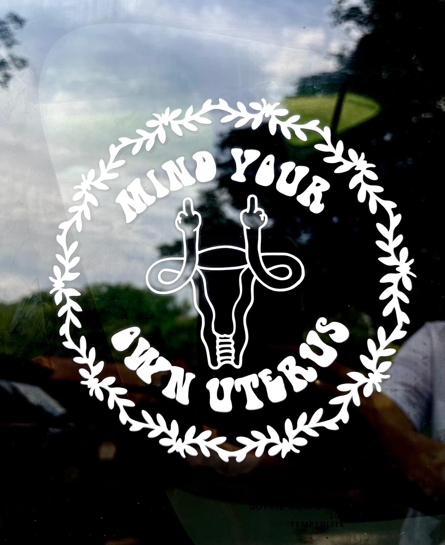 Mind Your Own Uterus Decal | Women's Rights Decal