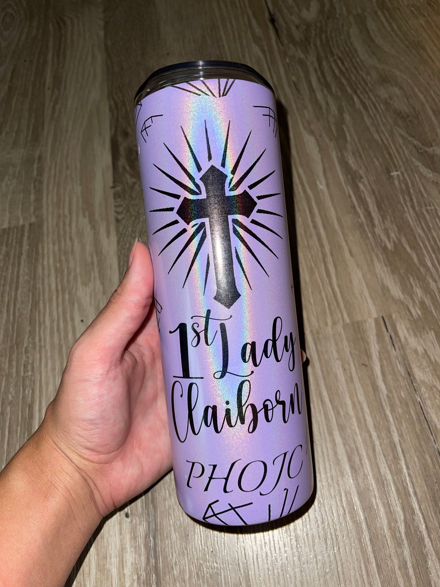 Personalized Stainless Steel Graduation Tumbler w/ Pictures (20oz Skinny)