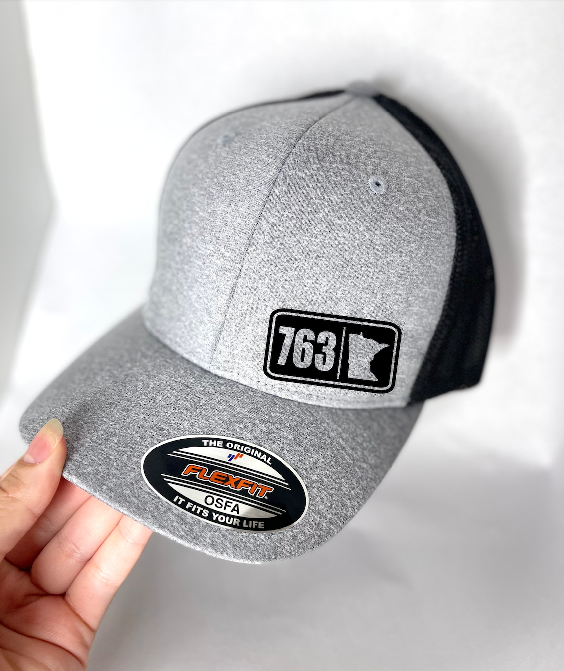 Black Design 651 MN Hat (Choose your custom area code!)