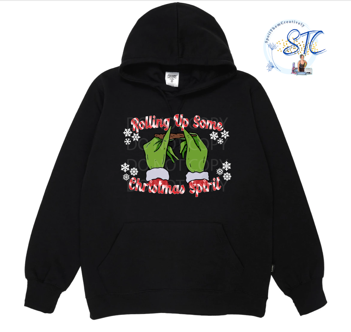 Rolling Up Some Christmas Spirit Hoodie