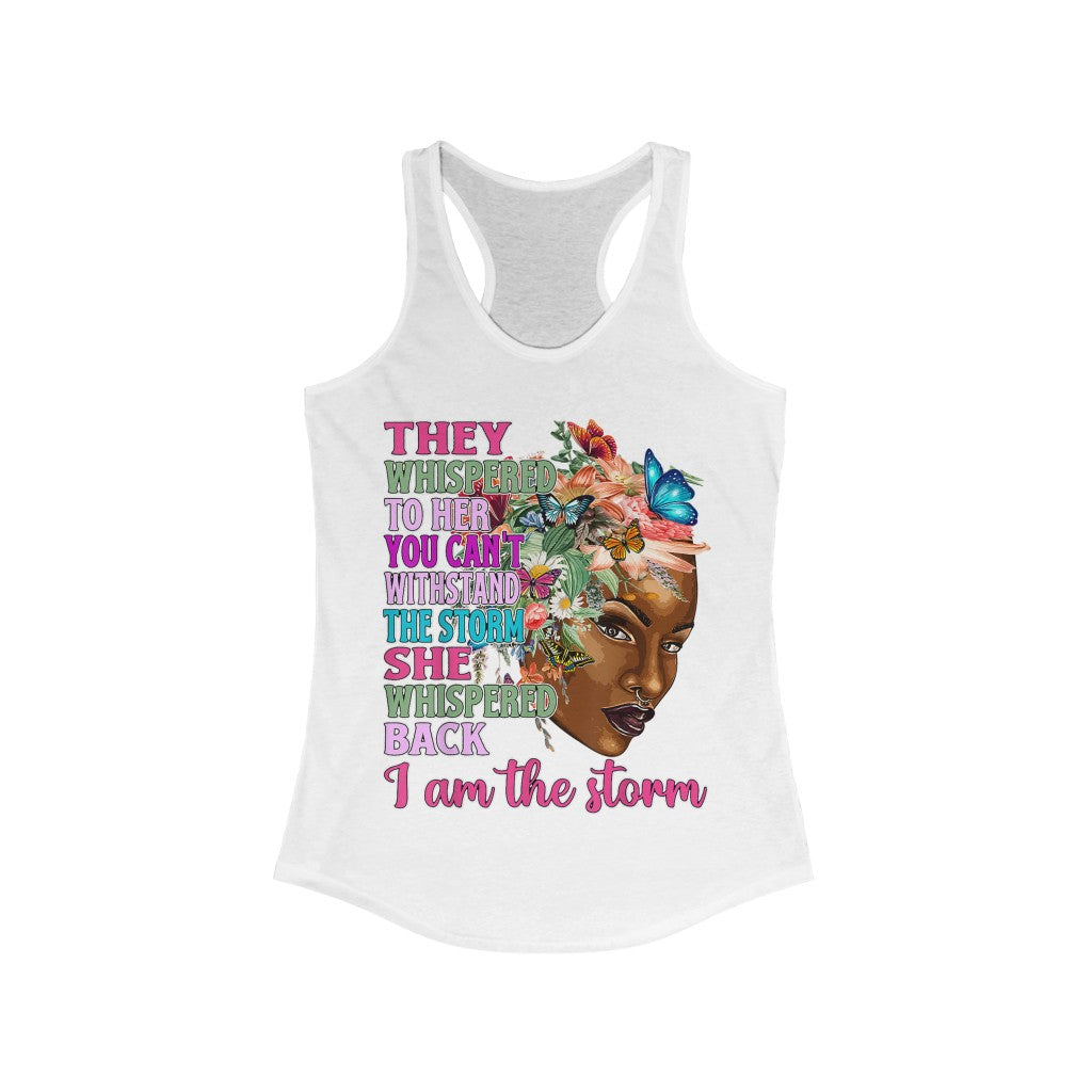 I Am the Storm Women's Racerback Tank Top
