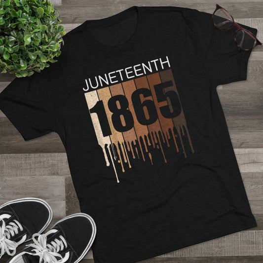 Juneteenth 1865 Unisex Tri-Blend Crew Tee