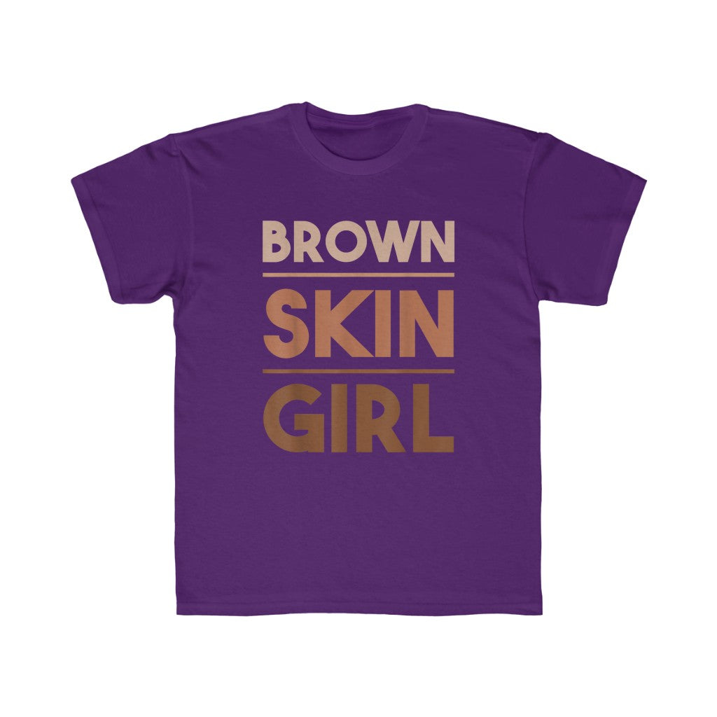 Brown Skin Girl Kids Regular Fit Tee
