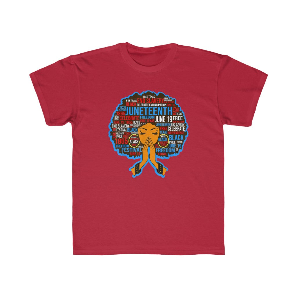 Juneteenth Afro Kids Regular Fit Tee