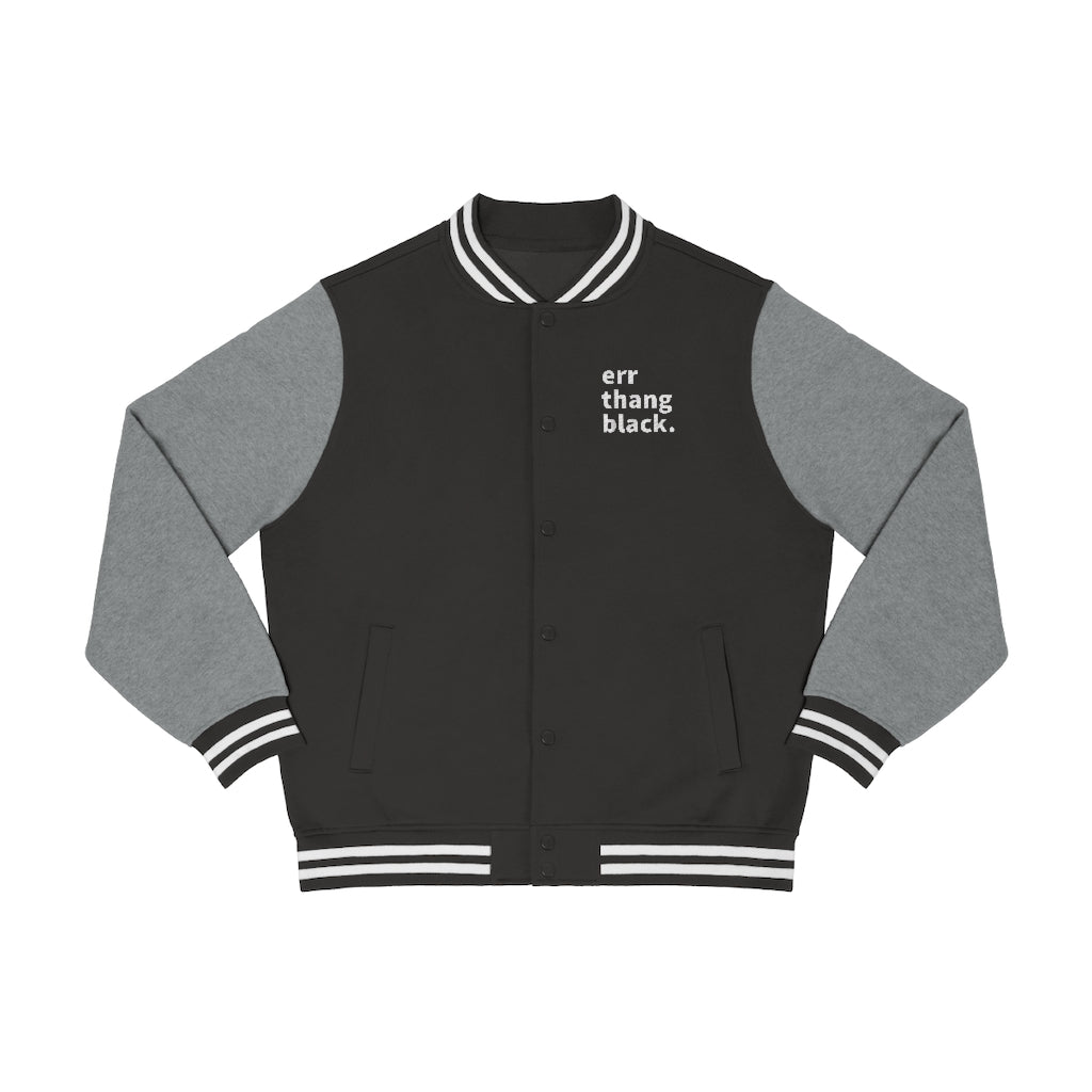 Err Thang Black Men's Varsity Jacket