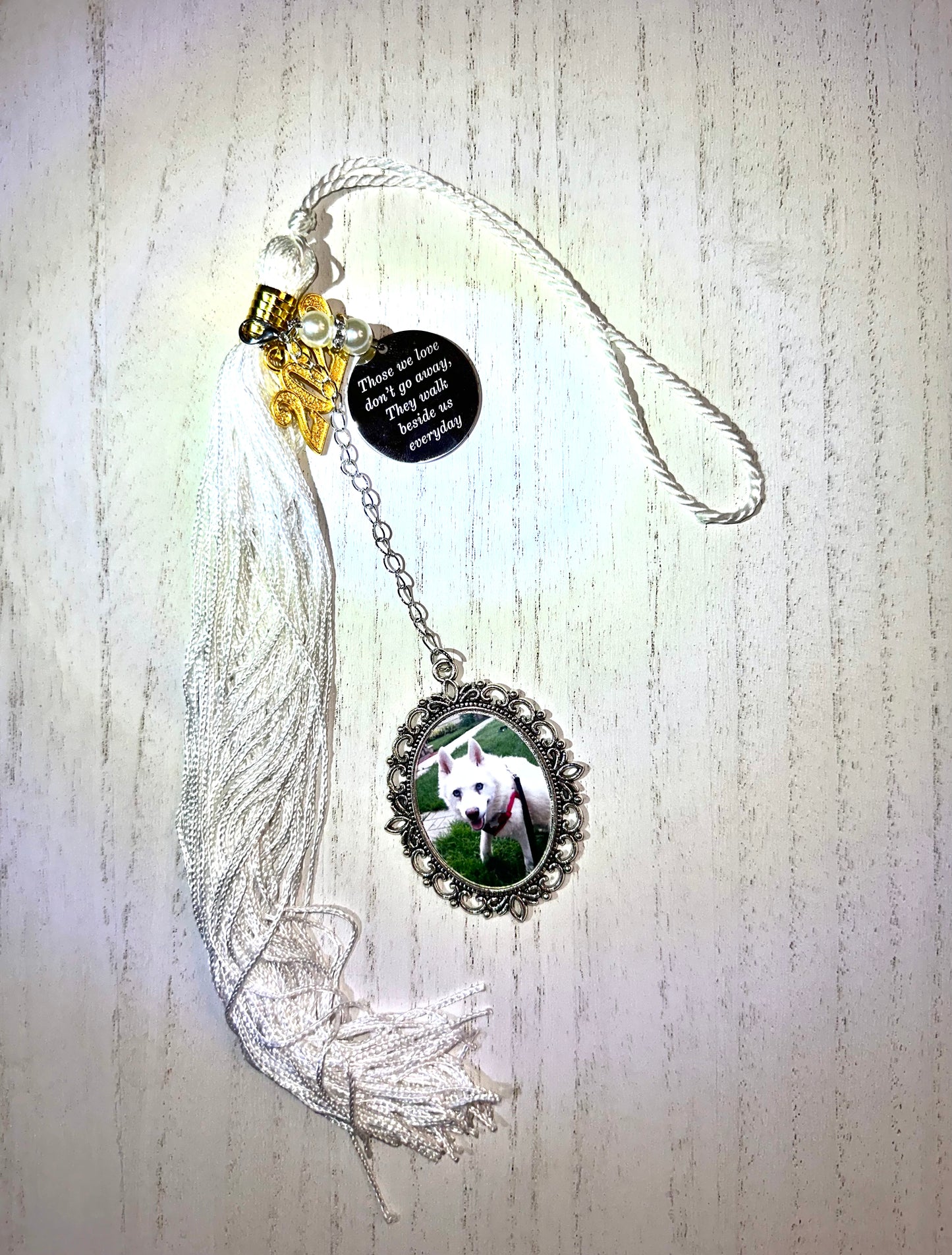 Memorial Graduation Photo Cap Tassel Charm