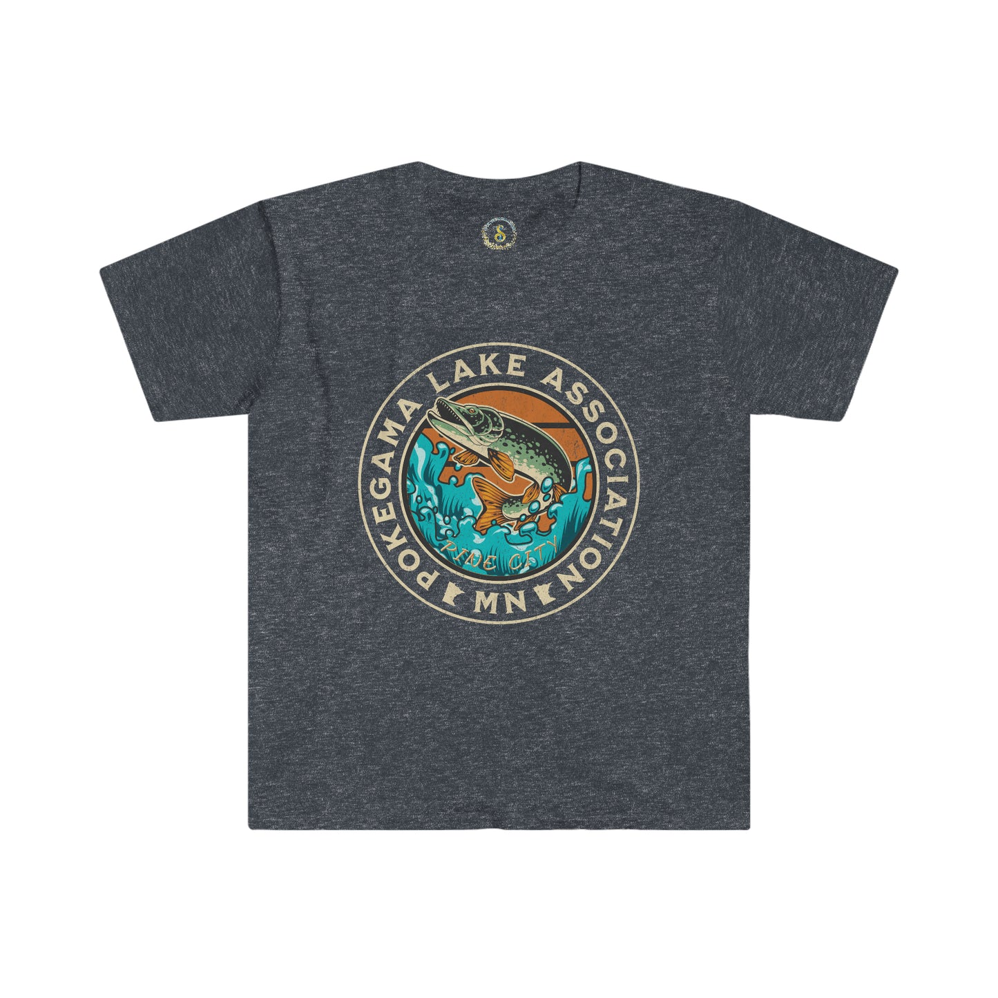 Pokegama Lake Association w Fish | Minnesota T-Shirt