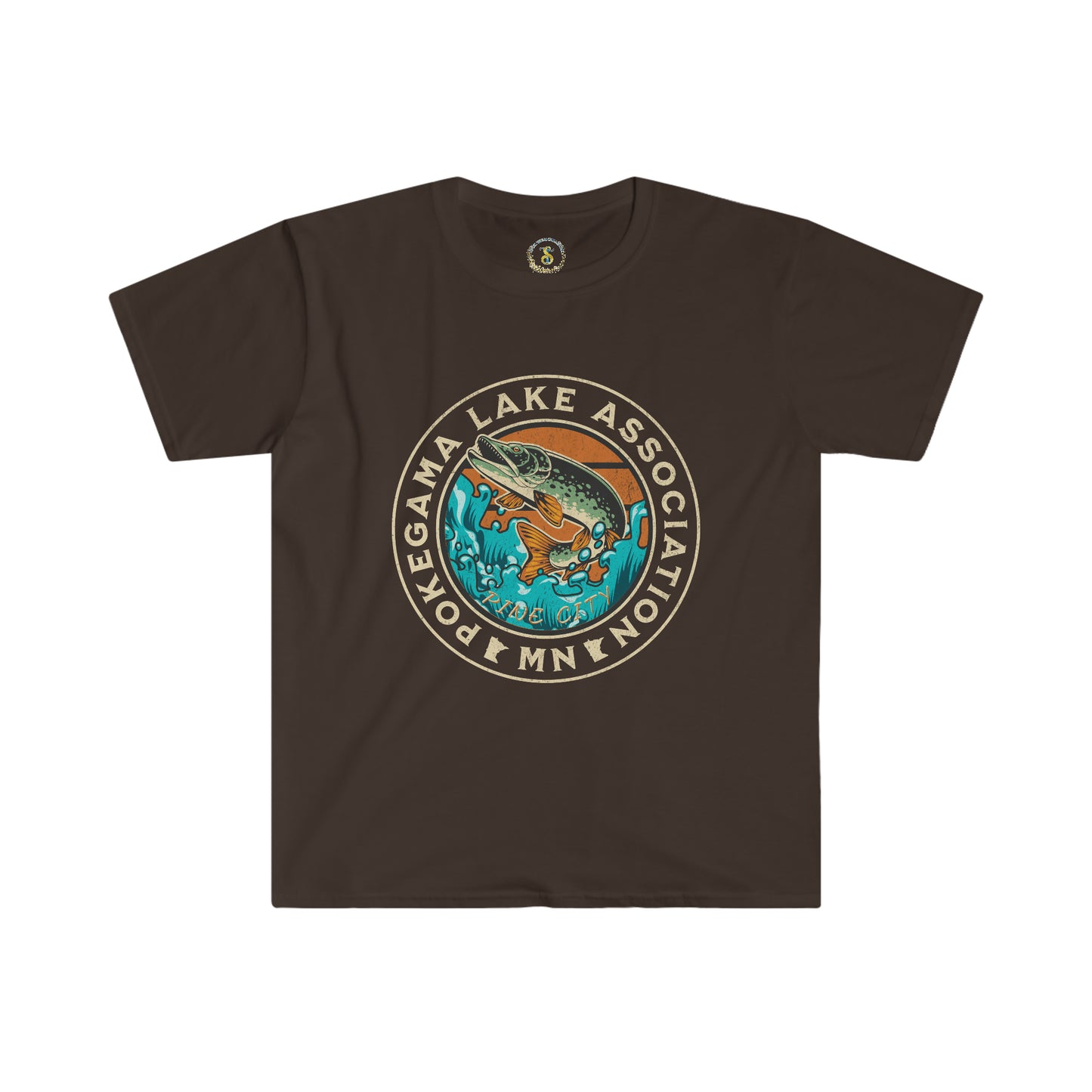 Pokegama Lake Association w Fish | Minnesota T-Shirt