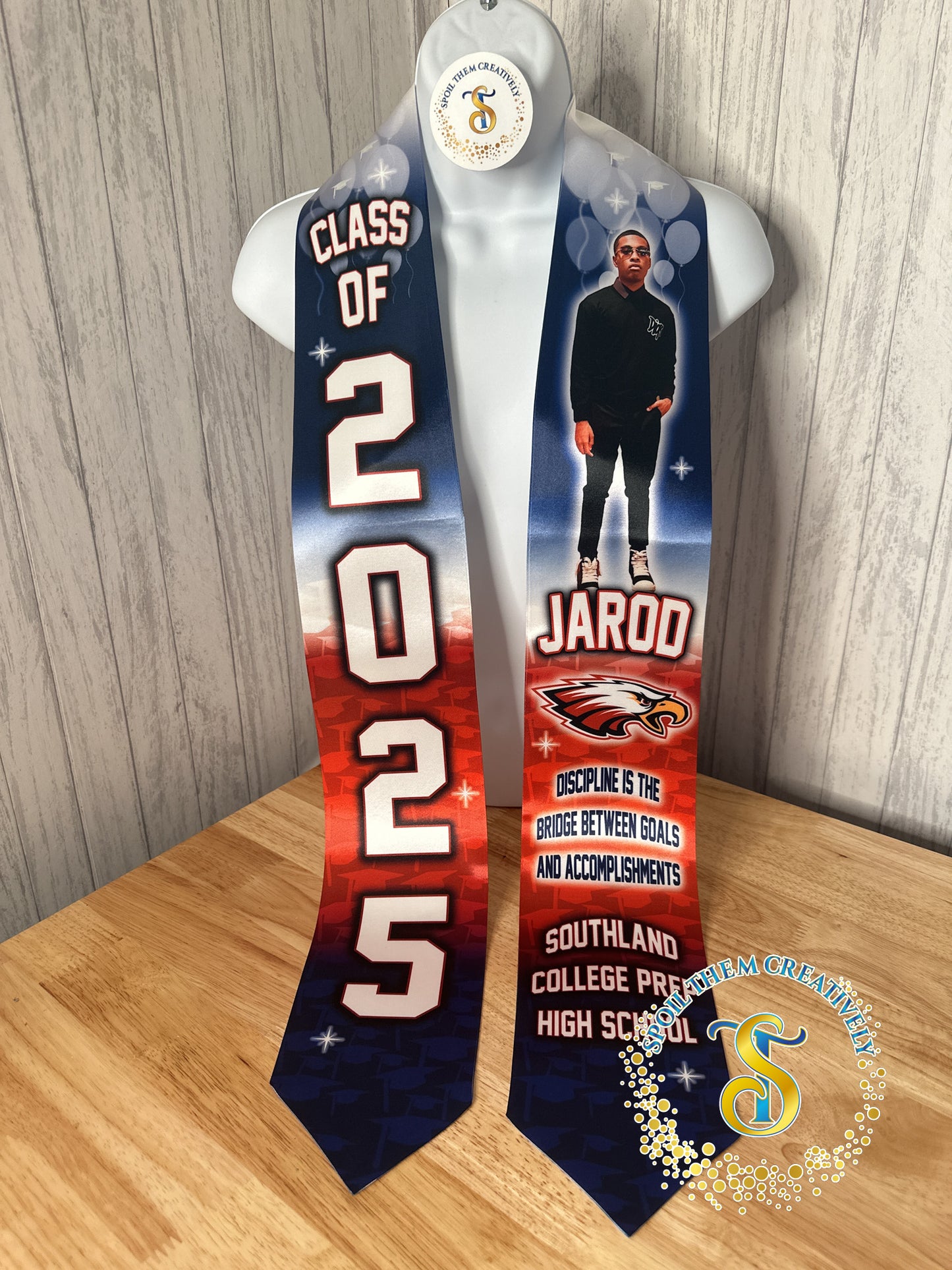 Graduation Stole with 1 Picture