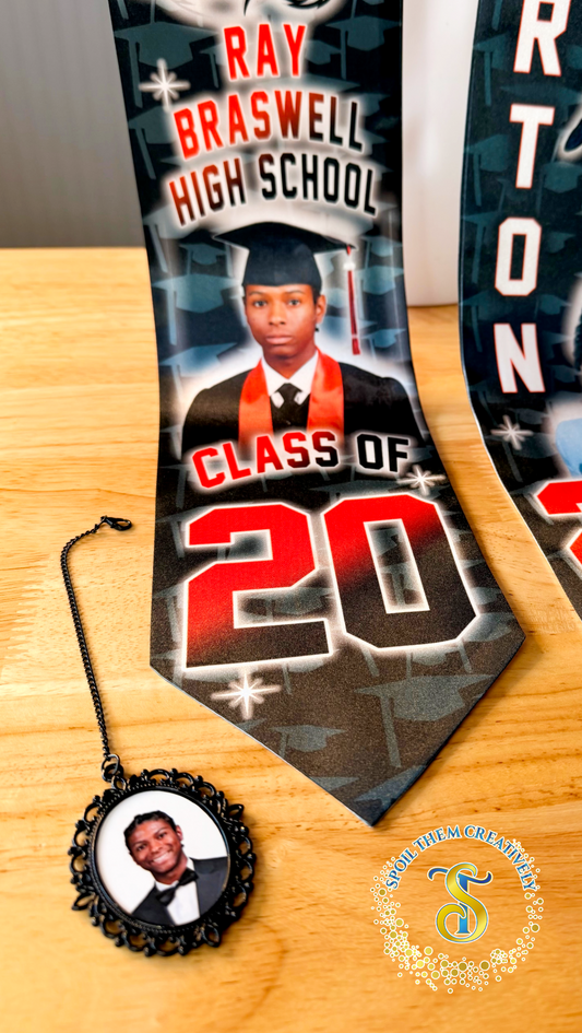 Black Photo Tassel Charm for Graduation Cap