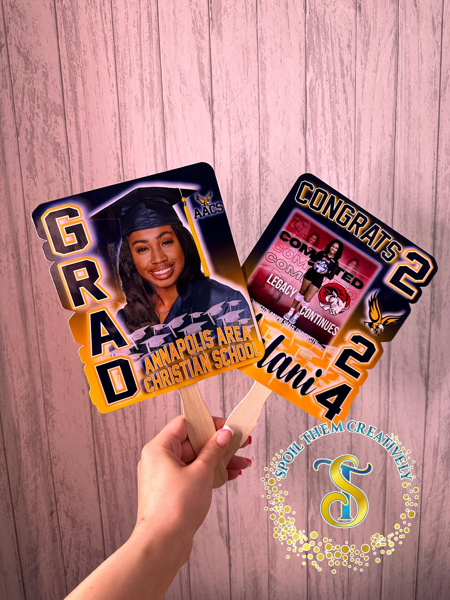 Graduation Hand Fans (4 Pack) – SpoilThemCreatively