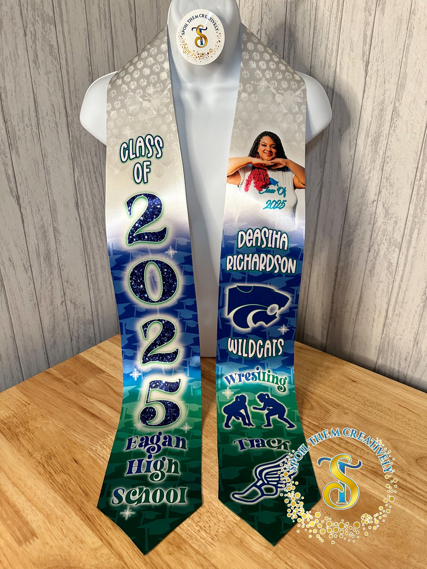 Graduation Stole with 1 Picture