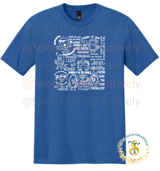 Festival Sayings Collage T-shirt