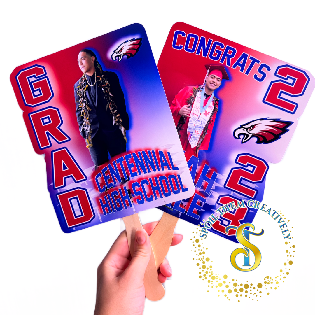 Graduation Hand Fans (4 Pack)