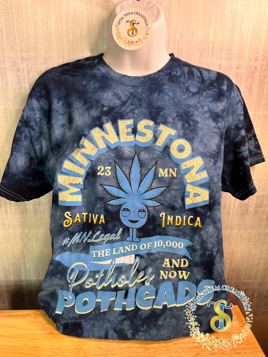 Land of 10,000 Potheads | Minnesota Legal Tie-Dye T-Shirt