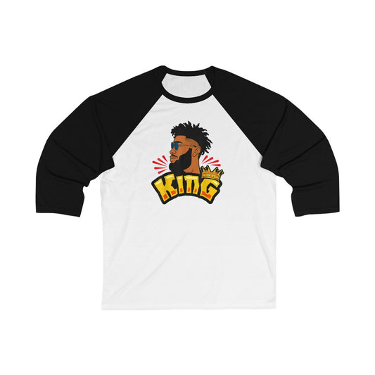 Black King Adult Unisex 3\4 SleeveTee