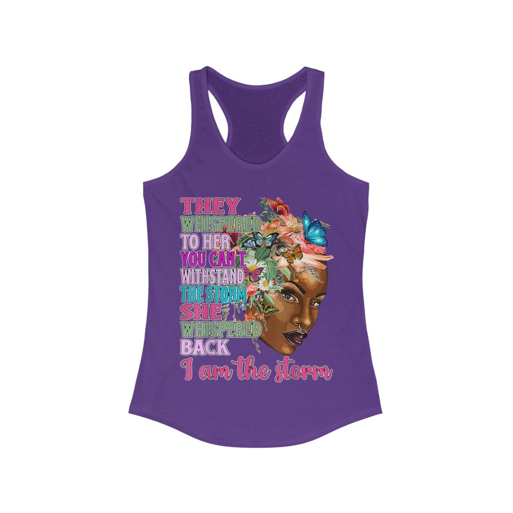 I Am the Storm Women's Racerback Tank Top