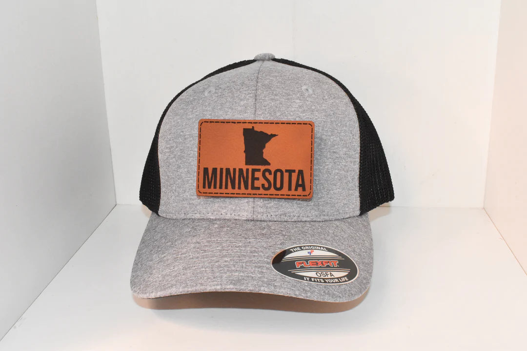 Minnesota Shape Leather Patch Hat