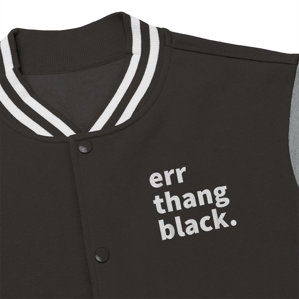 Err Thang Black Men's Varsity Jacket