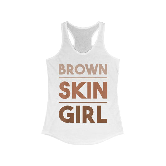 Brown Skin Girl Women's Racerback Tank Top