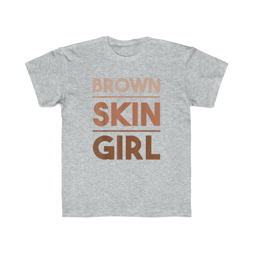 Brown Skin Girl Kids Regular Fit Tee